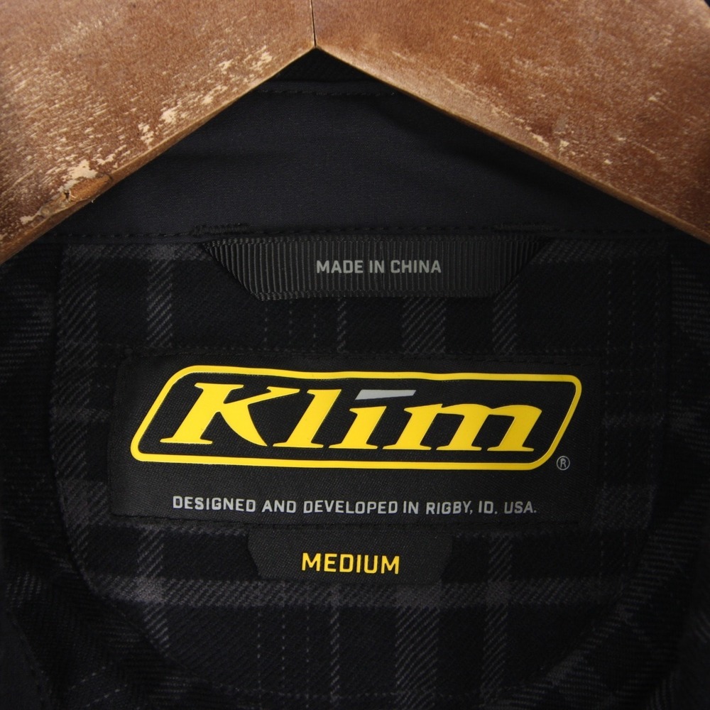 Klim Upland Flannel Shirt Womens M Black Plaid Long Sleeve Button Up Outdoor - Picture 7 of 10